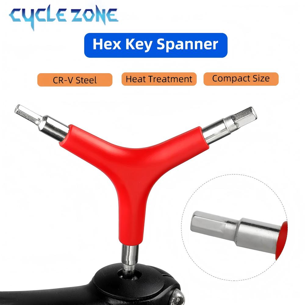 Chave sextavada de bicicleta, 4/5/6mm, 3 vias, formato y, aço multifuncional, mtb, ferramenta de reparo de bicicleta de estrada, ciclismo, chave allen, ferramentas manuais