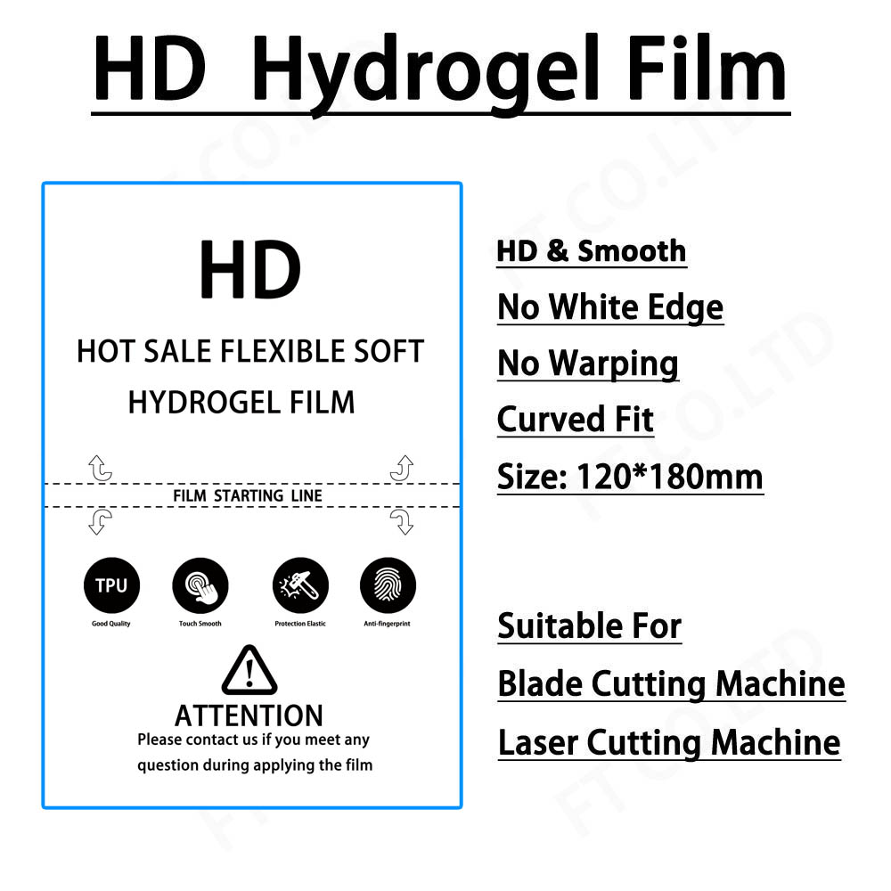 50pcs Hydrogel Film Privacy Screen Protector Matte HD Clear Sheet Anti-blue Ray Cellphone Movies for Auto Cut Machine Plotter: Red
