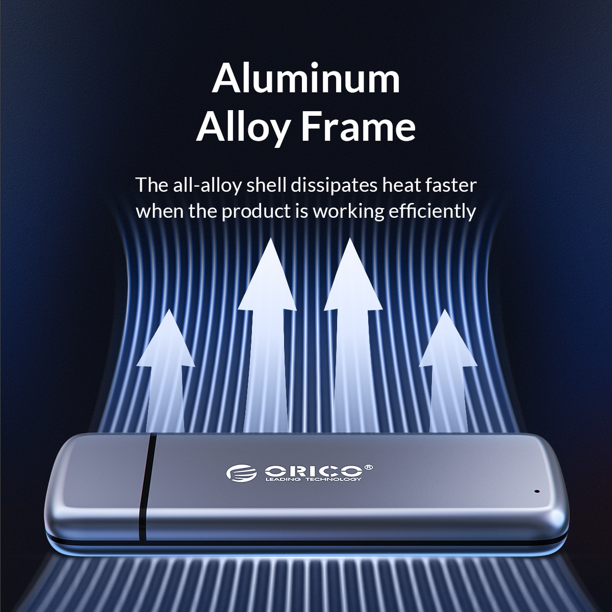 ORICO – boîtier de disque dur en alliage d&#39;aluminium M2L2 NVMe vers USB Type C 3.1, pour disque dur NVME NGFF SATA M/B Key SSD
