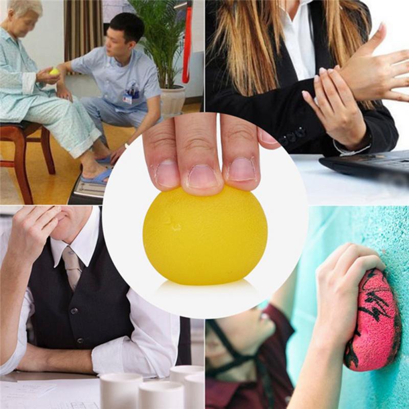 Silikonmassageterapi greppboll för hand fingerstyrka träning stressavlastning dekompressionsboll fitnessutrustning  #2