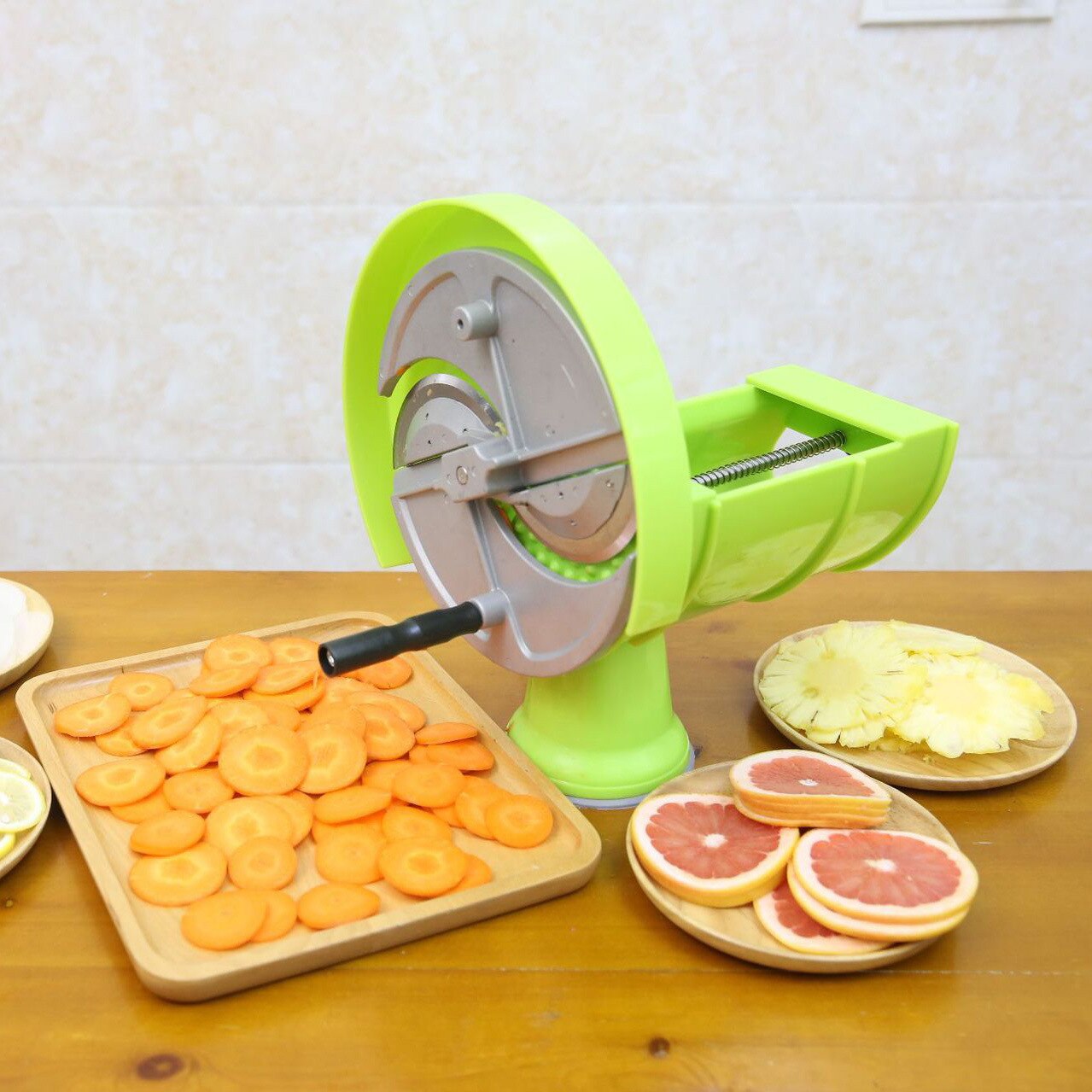 Cortador de frutas y verduras, soporte de ayuda seguro para cortar, accesorios de cocina