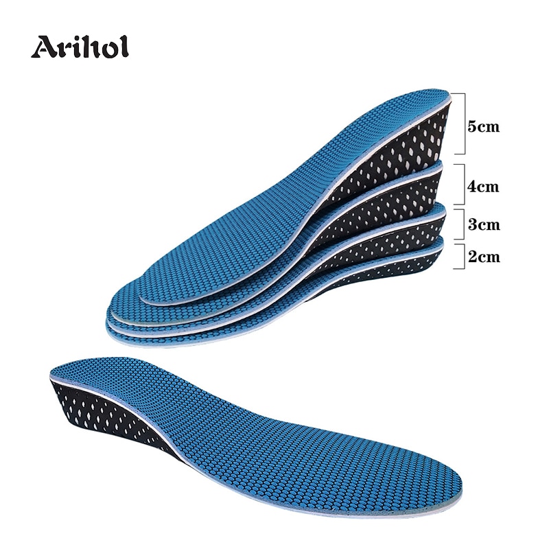 Invisible Memory Foam Height Increase Insole For Men Women Increased Lifting Inserts Shoe Lifts Elevator Insoles (2-5 cm)