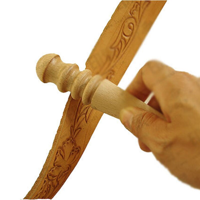 Burnishing Rod Wood Sewing Accessories Polished Hand Tools Working Edges Slicker Household Trimming Burnishing Round Rod