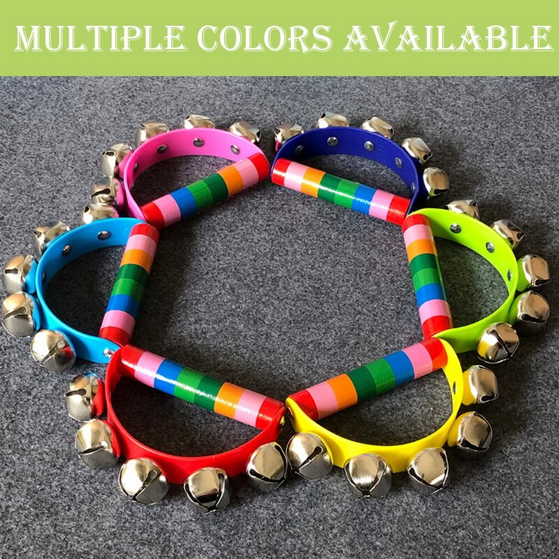 Juguetes de madera para bebés, cascabeles para niños, juguete educativo para bebés, al azar