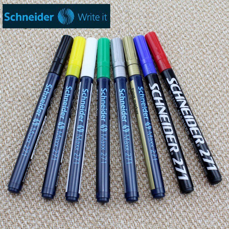 Alemanha schneider 278 pintura resistente de alta temperatura colorida marcador caneta 2mm 300 celsius resistente ao calor 1 pçs