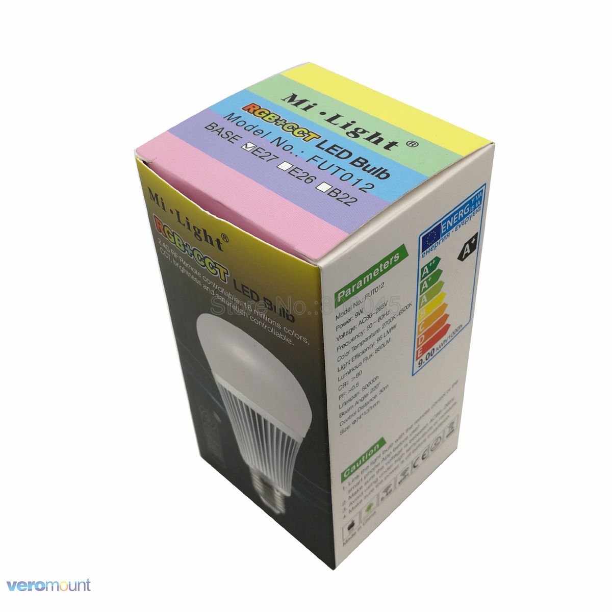 9W E27 LED Lamp Milight RGB + CCT Smart LED Lamp FUT012 AC 85 V-265 V Dimbare 2.4G Draadloze Afstandsbediening Smartphone APP Controle