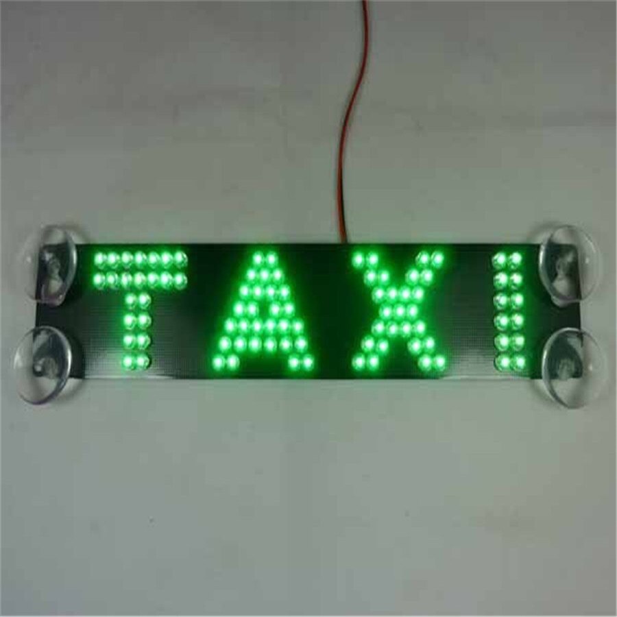 12 V Multicolor Taxi Voorruit Glas Lamp Taxi Derde Remlicht Remlichten Led Refit Auto Licht Dubbele rij