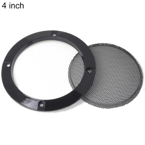 Bluelans – couvercle anti-poussière pour haut-parleur en plastique, 2/3/4/5/6.5/8/10 pouces: 4Black