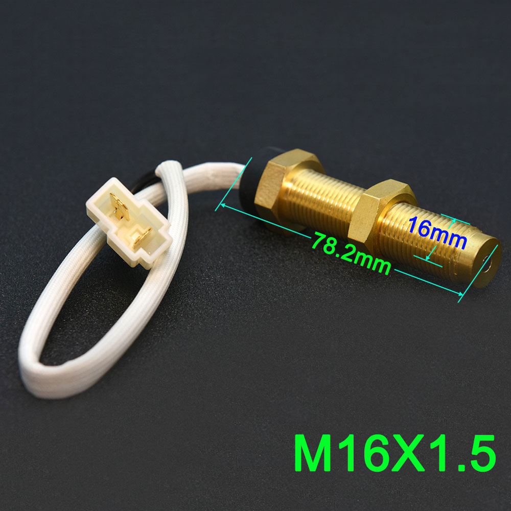 AD 85mm Auto-Tachometer Boot Drehzahlmesser Marine Tacho Meter Gauge LCD Betriebsstundenzähler 12V/24V 3000-8000 RPM Toerenteller 12v Stunde Meter: Only Sensor M16