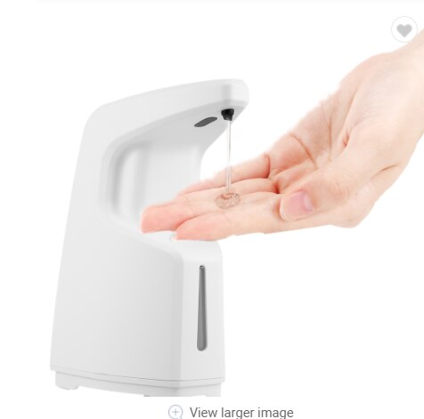PUPWONG Hand Sanitizer Dispenser Automatic Soap Touchless Sensor Wall Mounted Gel Infrared Dispenser for Kitchen Bathroom: White