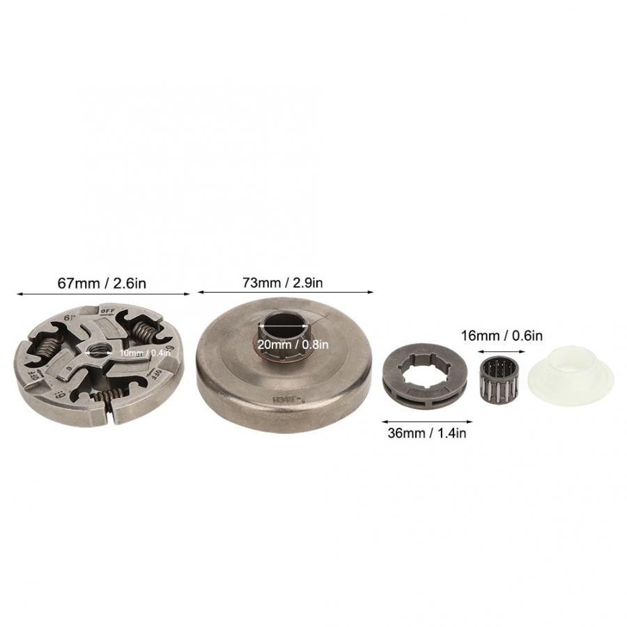 3/8in 7 Teeth Clutch Drum Sprocket Kit Fit for Husqvarna 355 357 357XP 359 EPA Chainsaw Garden Tool Parts