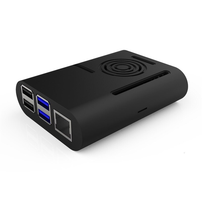 Himbeere Pi 4 fallen mit lüfter Kühlkörper Aluminium kühlkörper für Himbeere Pi 4: onlyblackcase