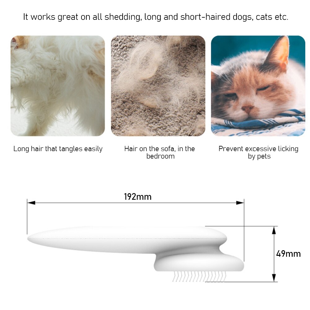 Automatische Huisdier Kat Kam Haar Remover Self Cleaning Flea Kam Voor Honden En Katten Pet Grooming Kam Katten Haar Borstel dierbenodigdheden