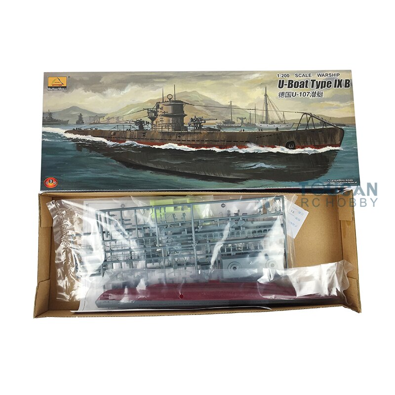 MiniHobby-Kit de modelo submarino alemán, barco en U, Tipo IX B, con TH07971-SMT2 de Motor, 80914, 1/200