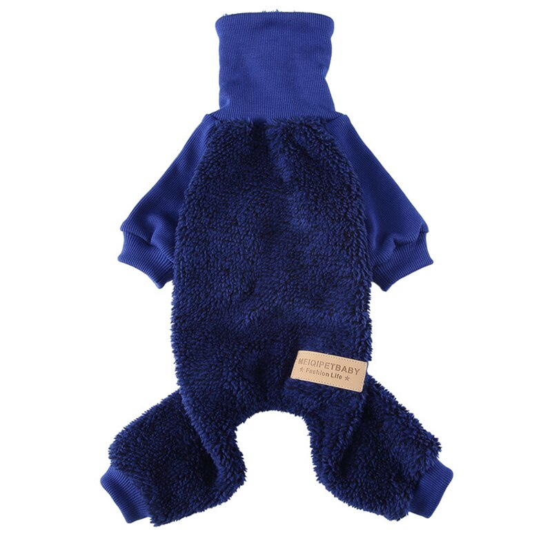 Zachte Fleece Hond Jumpsuit Winter Kleding Warme Pyjama Voor Kleine Puppy Jas Pet Outfit Hond Coltrui Kleding Yorkie Shih tzu: C / L