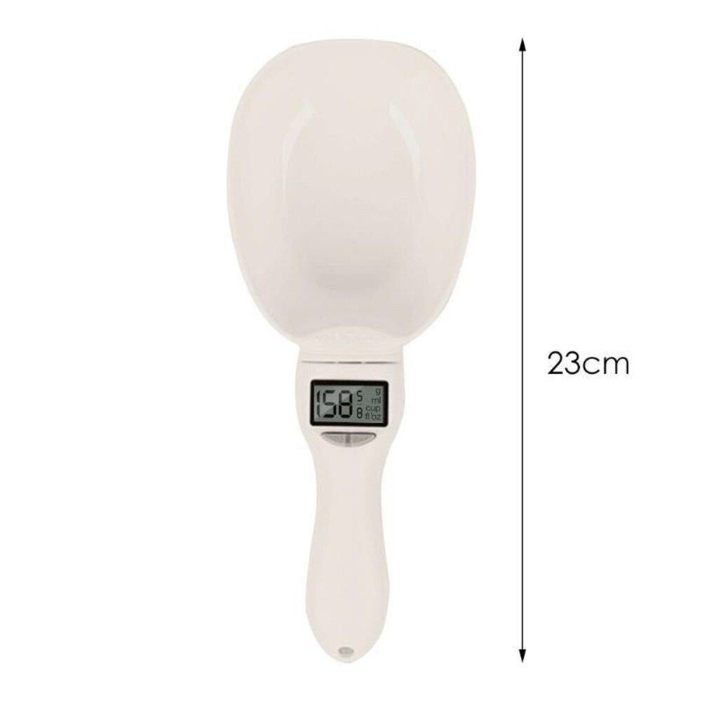 Báscula de comida para mascotas, herramienta de medición electrónica, tazón de alimentación para perros y gatos, cuchara medidora, báscula de cocina con pantalla Digital, 250ml