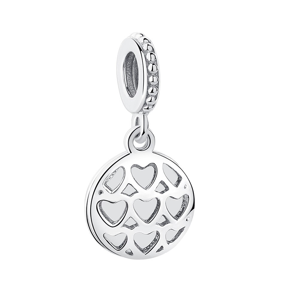 ELESHE 100% 925 Sterling Silver Bead Charm Rose Gold Pink Ladybird Charm Fit Original Bracelet Beads for jewelry making