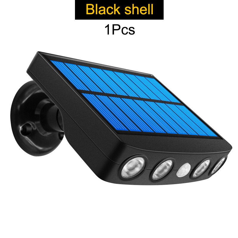 Solar Motion Sensor Light Outdoor Landscape Solar Wall Lamp Camera Shape Wireless Security Lighting Decoration for Garden Home: 1pcs Black shell / warm white