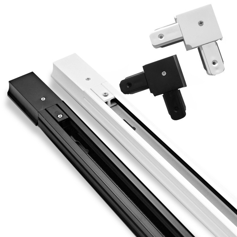 Dikke Aluminium Rail 2 Draad 1 Fase Track Rail voor LED Track light Rail Connector Universal Rails