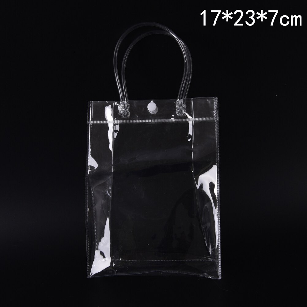 Waterproof Plastic PVC Travel Cosmetic Bag Makeup Bags Portable10 Sizes Clear Transparent: 17x23x7cm