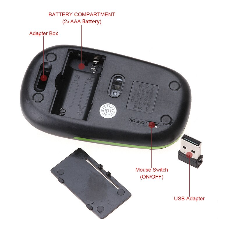 2.4G Mini Draadloze Muis Draagbare Ultra-Dunne Optische Muis Ergonomische Computer Muis 1600Dpi Business Muis Gaming Muis voor Pc