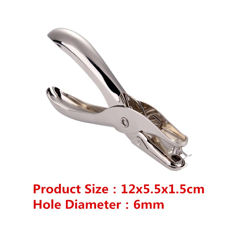 3mm/6mm Metal Single Hole Puncher Round Paper Punches Office/Statinery Punch: 2