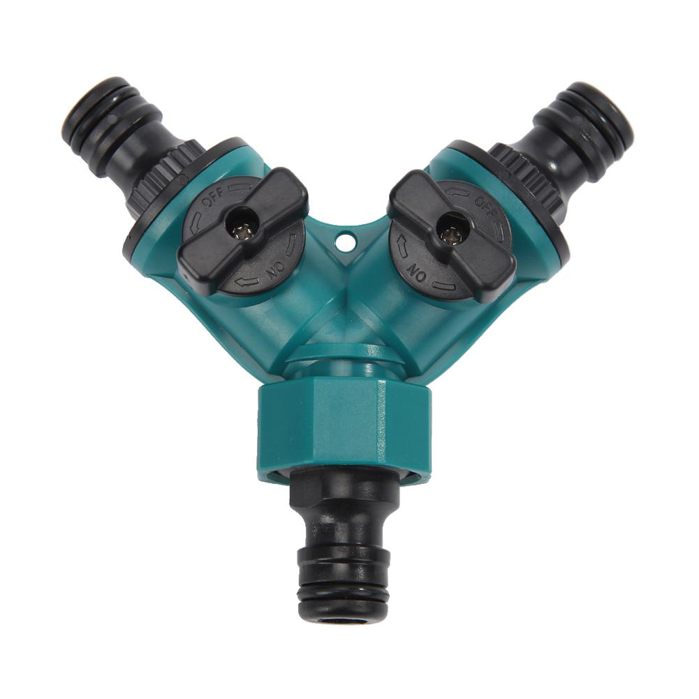 Garden Hose Pipe Splitter Plastic Water Quick Connector Irrigation Tool Pipe Connector water tap adapter hose fitting connection: Tape Connectors 01