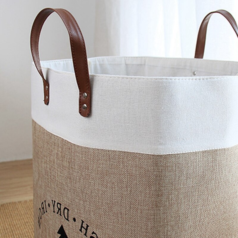 2X Waterproof Collapsible Laundry Basket Dirty Clothes Hamper Printed Foldable Storage Bin Sundries Sorter Basket