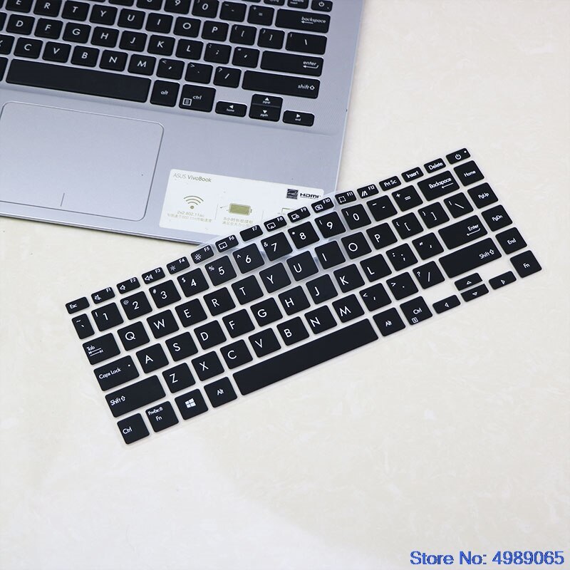 for Asus Zenbook Q407I Q407 Vivobook S433 S433F S433FA S433FL UM433IQ US Layout Silicone Keyboard Protector Skin Cover