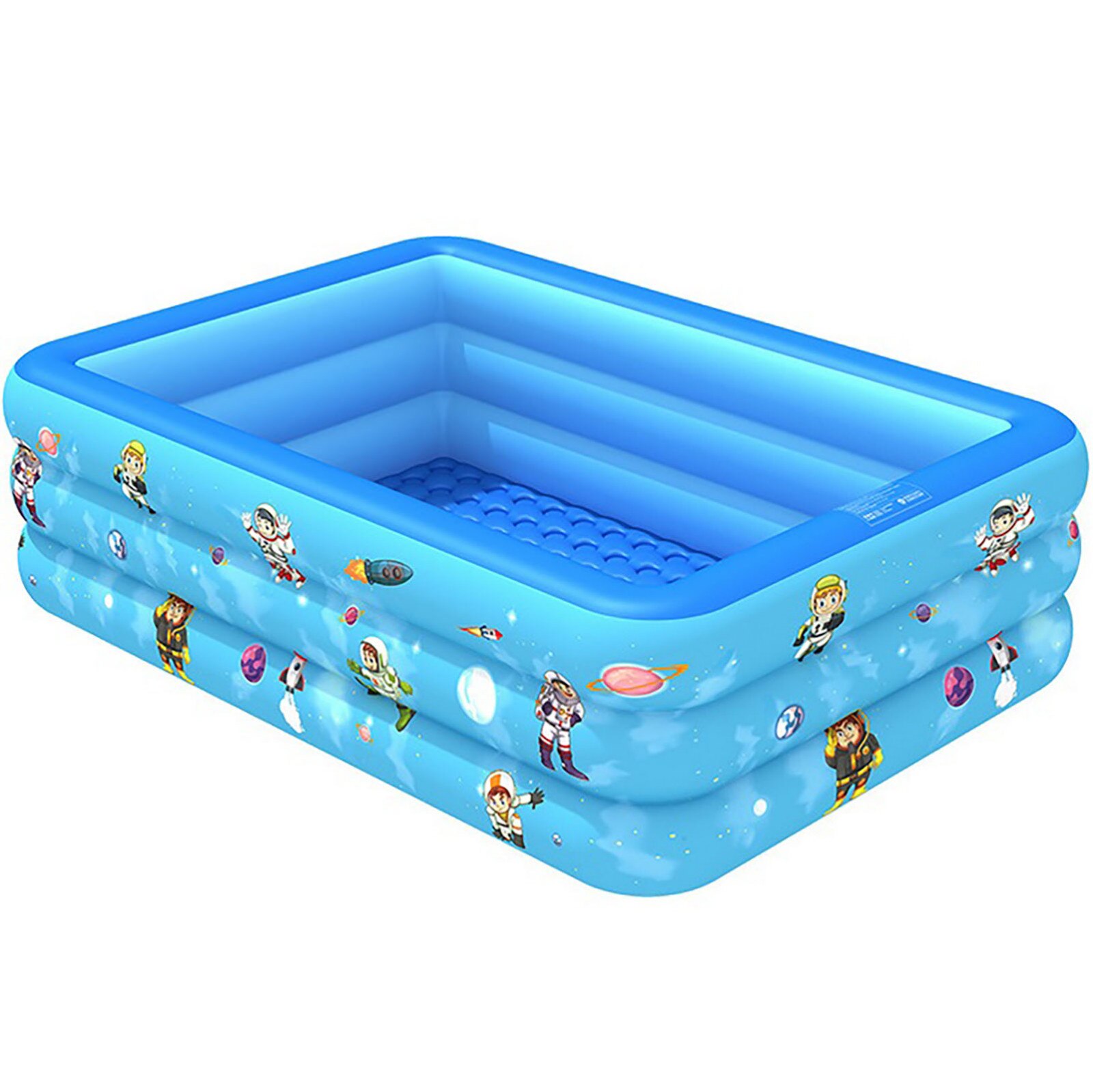 120cm 3 schichten Kinder Aufblasbare Pool Bade Wanne Baby Kid Hause Im Freien Große Schwimmen Pool Aufblasbare Quadrat Schwimmbad