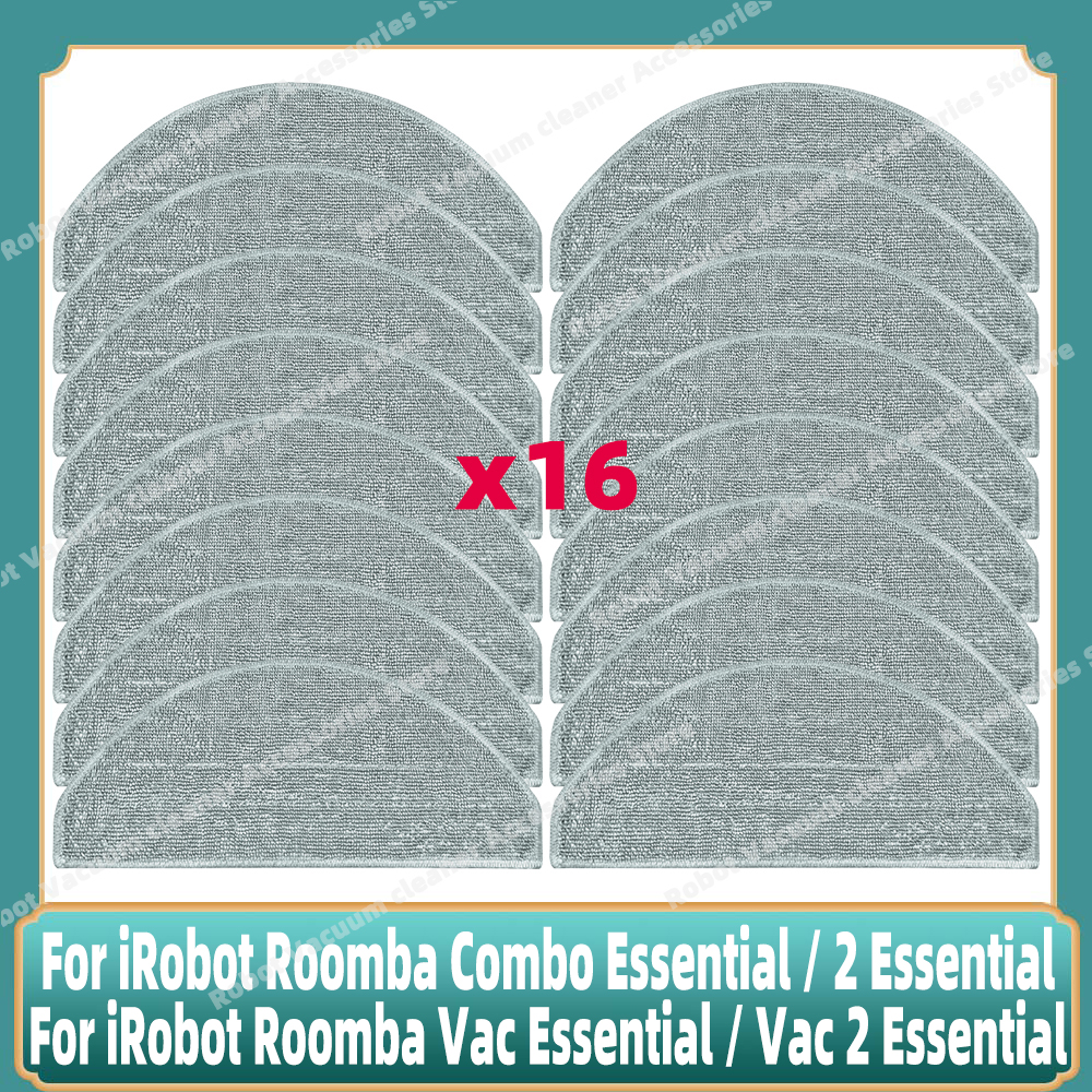Compatible For iRobot Roomba Combo Essential / 2 Essential, Roomba Vac 2 Essential Parts Main Side Brush Bag Mop Hepa Filter: MULTI