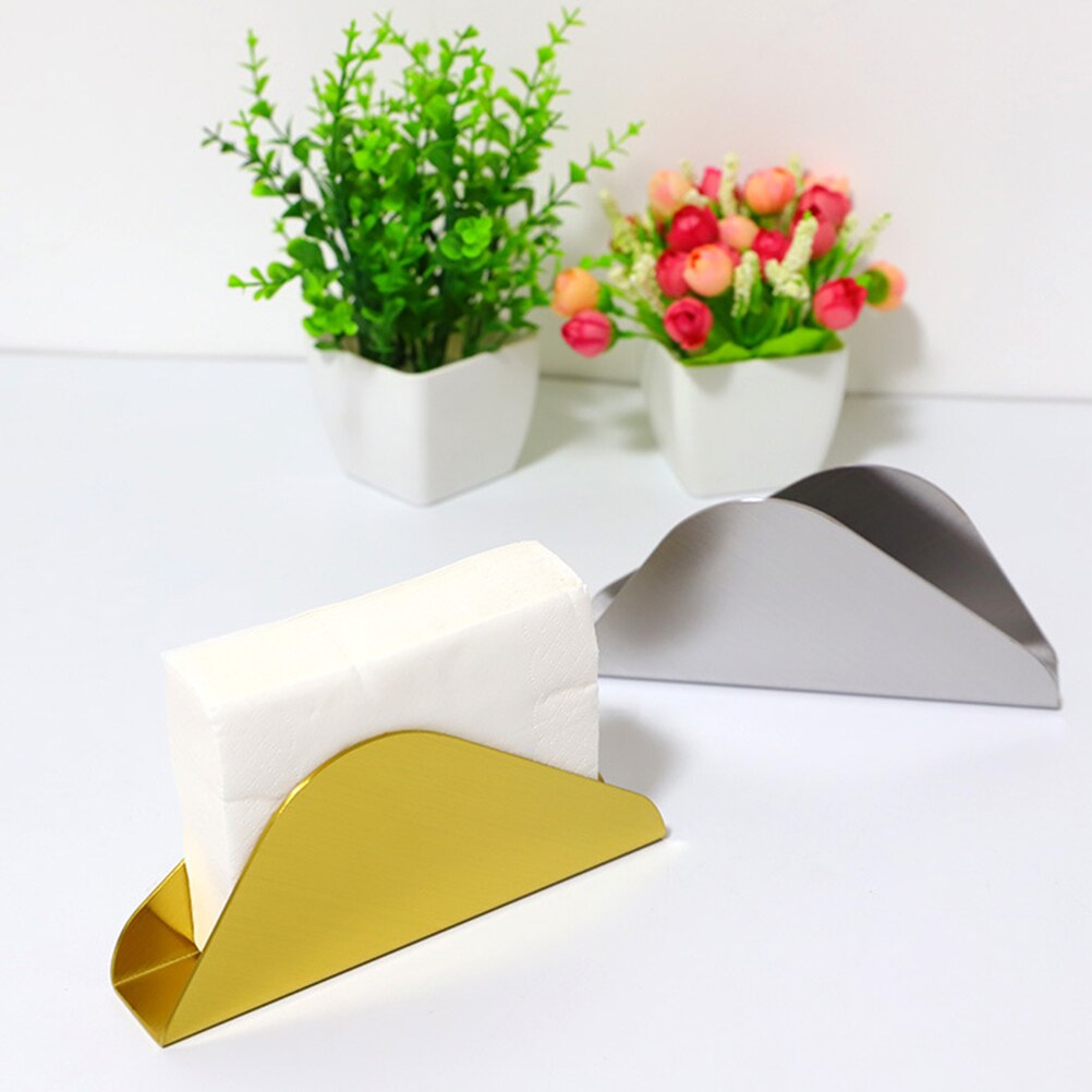 Driehoek Metalen Servethouder Restaurant Servethouder Desktop Servet Organizer