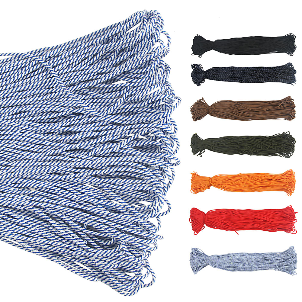 Paracord-cuerda trenzada para paraguas Paracord, brazalete de cordón trenzado de 2mm para acampada, 100m