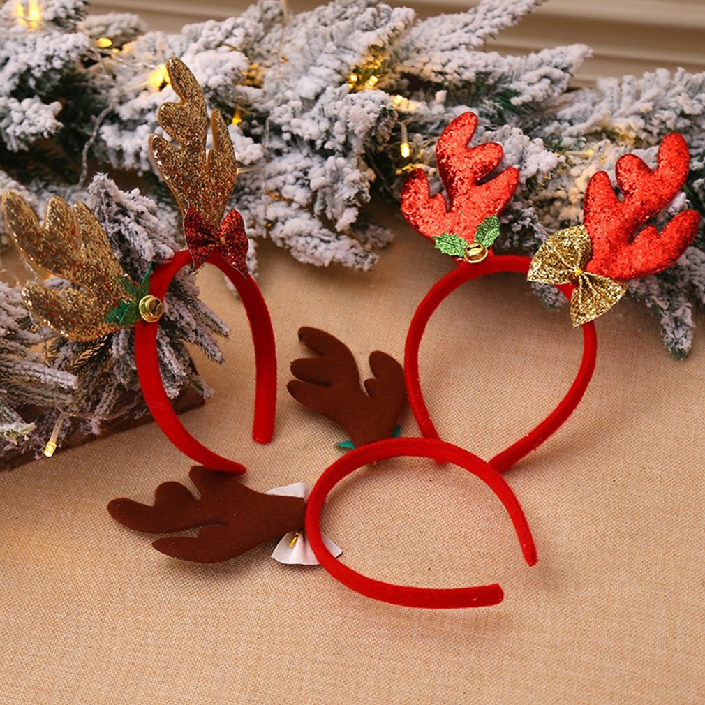 Kerstversiering gewei hoofd gesp losse poeder lang gewei kindershow kerst hoofdband