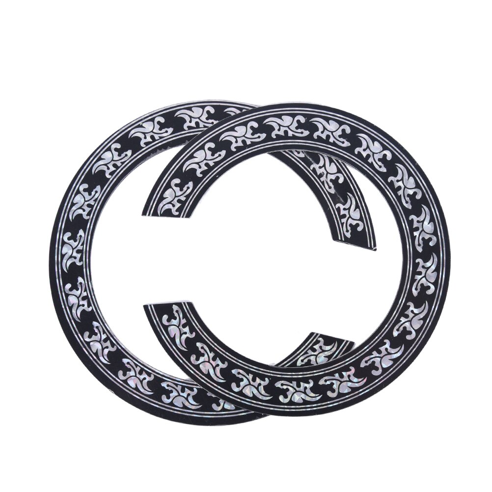 94Mm 104Mm Hard Pvc Gitaar Cirkel Klankgat Rozet Inlay Voor Akoestische Gitaren Decal Accessoires