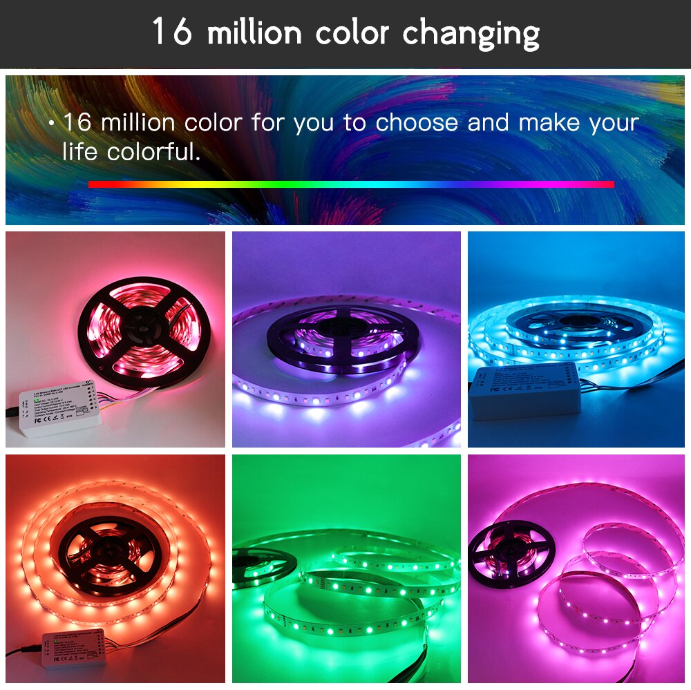 GLEDOPTO ZigBee RGBW Controller Plus Strip Controller Compatible With Zigbee Hub Remote Control Voice Control DC12-24V LED Smart