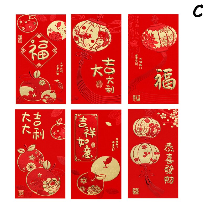 Creatieve Hongbao Jaar Lente Festival Verjaardag Trouwen Rode Envelop Chinese Rode Envelop: 3