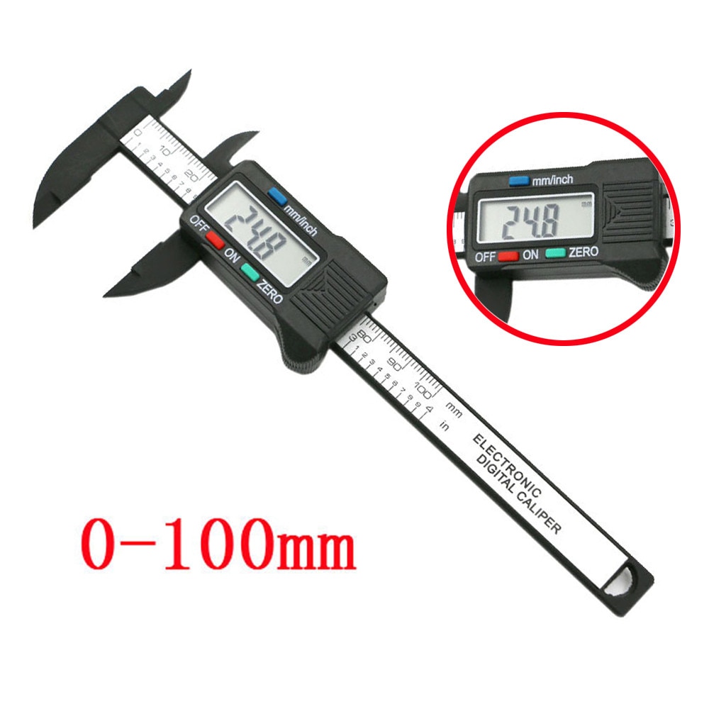 Schuifmaat 0-150Mm Meetinstrument 6 Inch Lcd Digitale Elektronische Carbon Fiber Schuifmaat Gauge Micrometer D