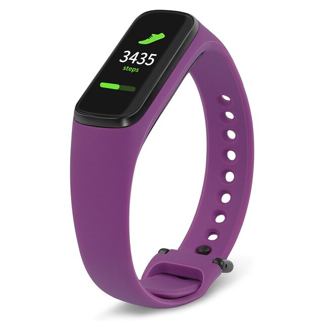 Smart Watch Band for Samsung Galaxy Fit-e R375 Silicone Wrist Band Strap Watchband Adjustable Bracelet Sports Replacement Band: Purple 