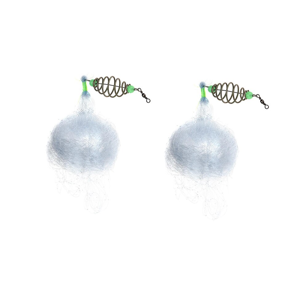 Fishing Net Trap Mesh Luminous Netting Fishnet Tackle Copper Spring Shoal Cast Gill Nets For Fishing Traps: 2pcs