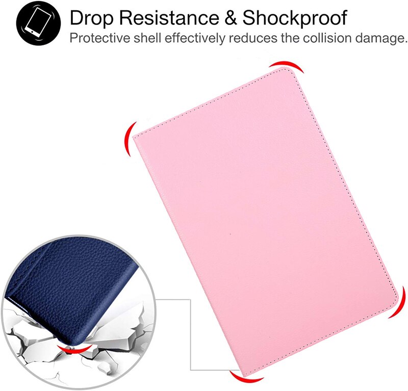 360 Degree Rotating for Huawei MatePad Mate Pad 10.4 Case BAH3-W09 BAH3-AL00 PU Leather Tablet Cover for Huawei Honor V6 Case