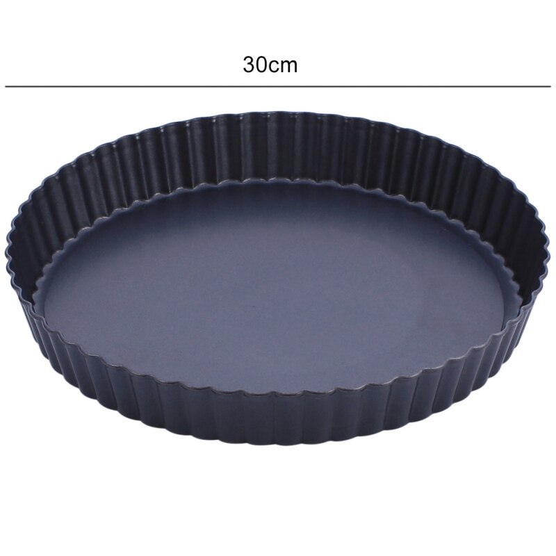 8/10/12 Inch Non-Stick Tart Pan Pie Pizza Pan Round Baking Quiche Pan Removable Loose Bottom Heavy Duty Bakeware Tools #6: 30x3cm