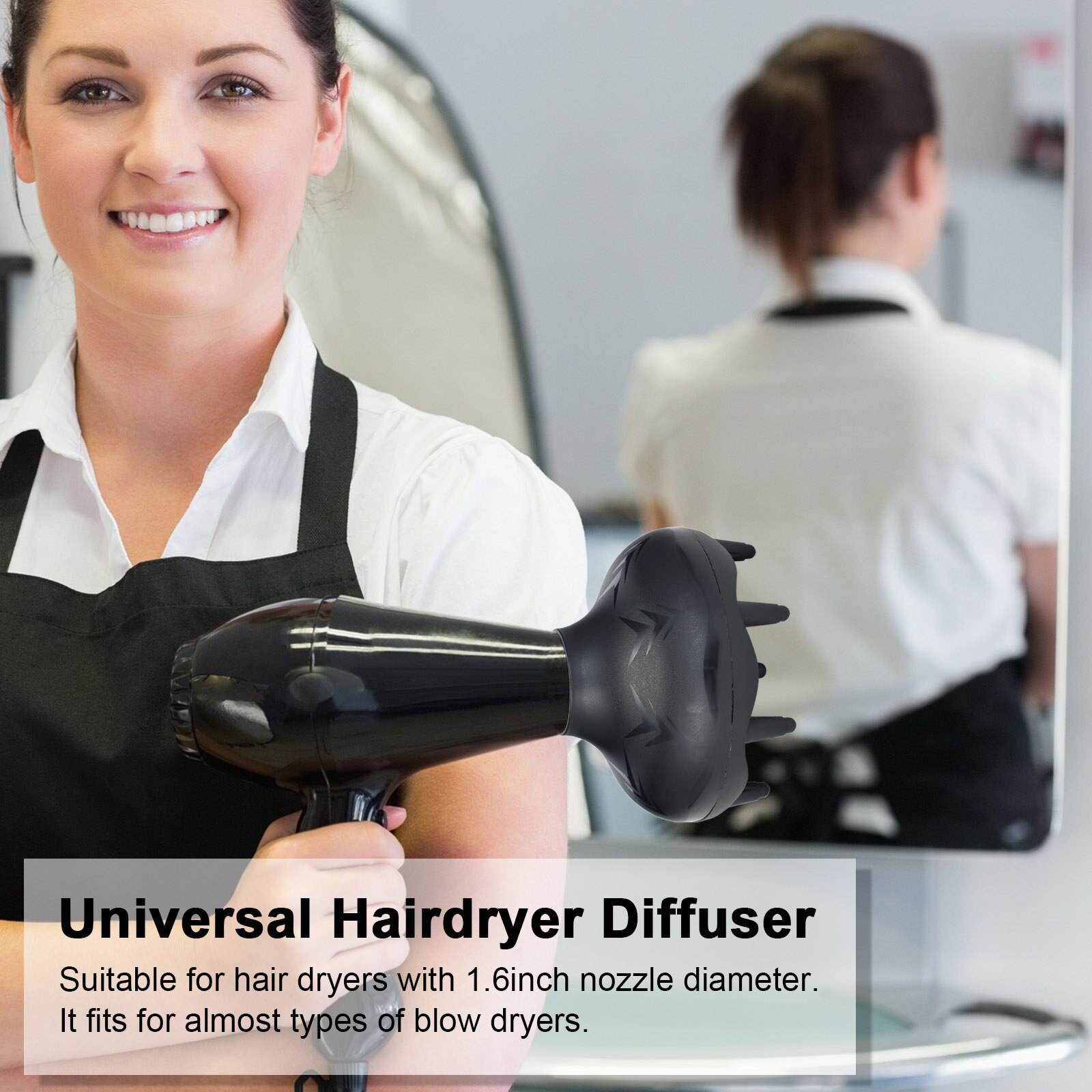 Hair Diffuser Blow Dryers Diffuser for Natural Curly or Wavy Hair Styling Accessories Large Adjustable Supports Hair Dryers