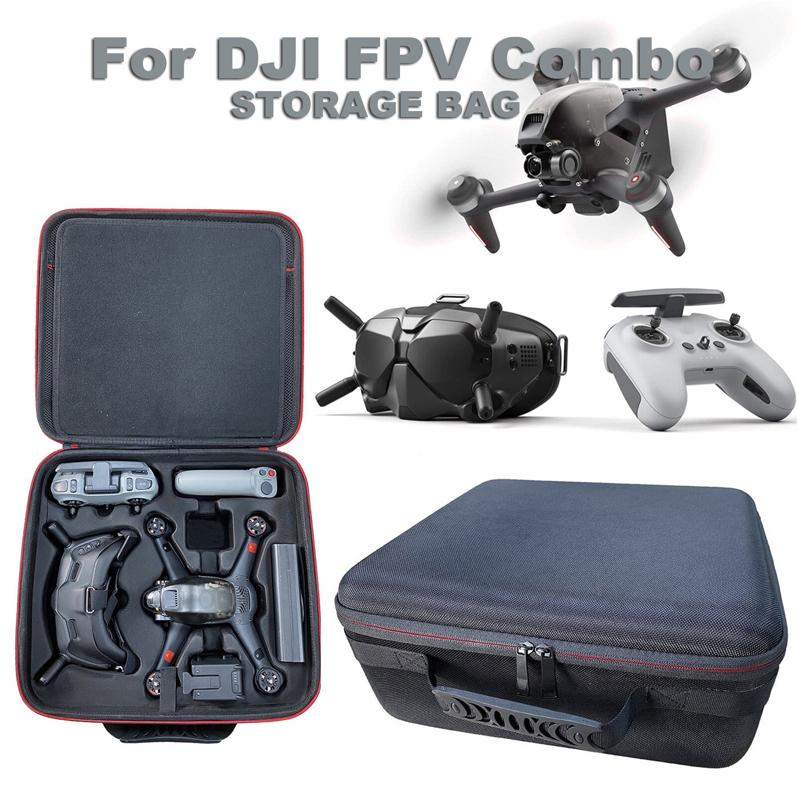 Snelle Leveren Schoudertas Draagtas Beschermende Opbergtas Voor Dji Fpv Combo Drone Bolsa De Almacenamiento Para Drones