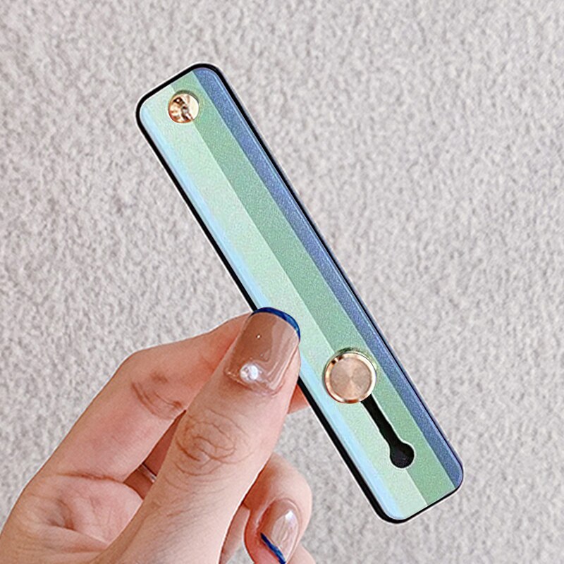 Universal Wrist Band phone stand For iPhone Finger Grip Mobile Phone Holder for xiaomi Push Pull back sticked Socket bracket: B11-