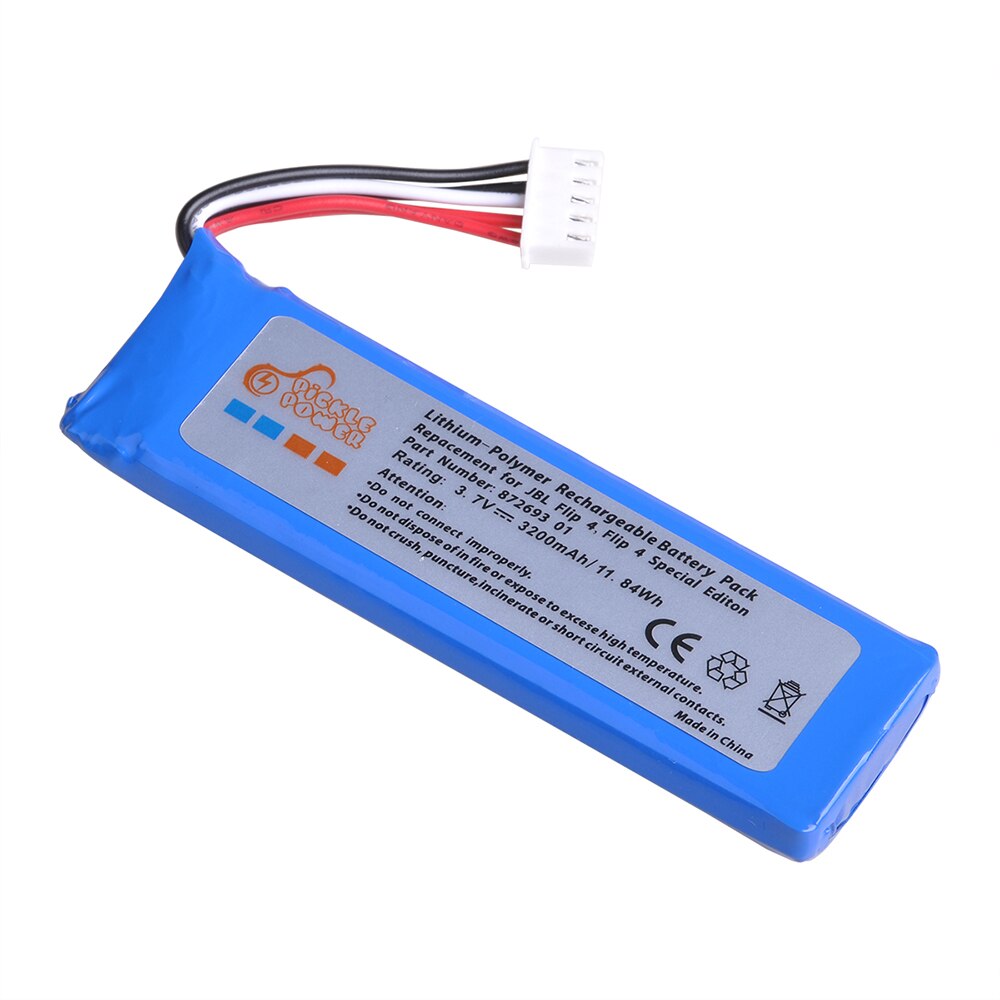 Augurk Power Batterij Voor Jbl Flip 4 En Flip 4 Speciale Editie Bluetooth Speaker Met Installeren Tool, past Jbl GSP872693 01