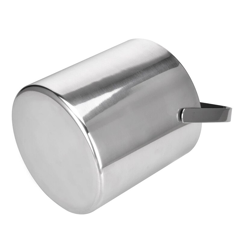 1.3L Stainless Steel Ice Cube Container Double Walled Ice Bucket Container with Tongs Lid