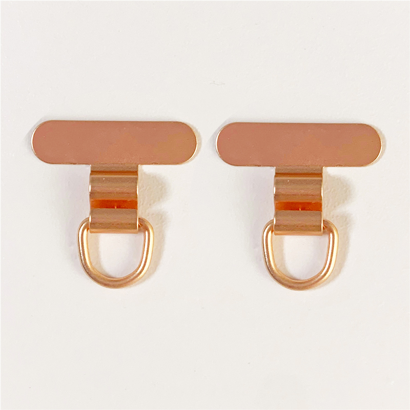 1/2PCS Mini Mobile Phone Lanyard Patch Pad Stainless Steel Silent Hole Clip Ultra-thin Metal Back Patch Sturdy Connection Piece