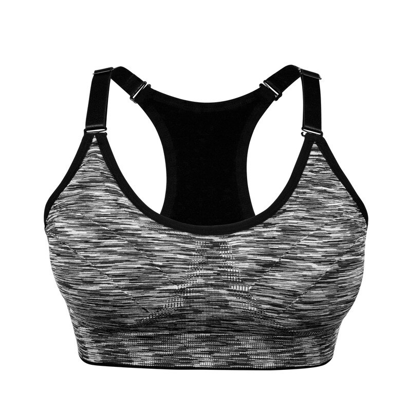 VEQKING Sports Shirt for Fitness,Segment Dyeing Quick Dry Fitness Yoga Sports Bra,Women Running Gym T-shirts Sports Top S M L