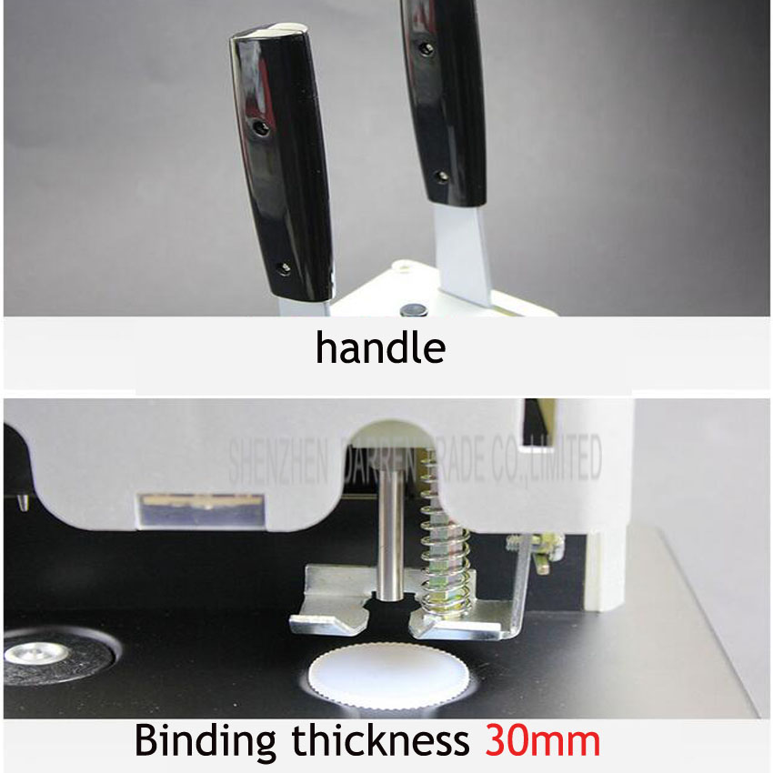 1Pc GD-30Y Elektrische Boek Bindmachine, Financiële Geloofsbrieven, Document, Archieven Binding Machine, Handleiding Boor